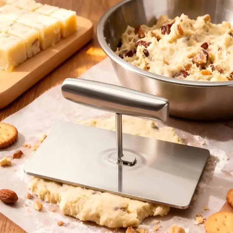 Piastra per grigliare in acciaio inossidabile, pressa per carne per barbecue resistente con manico resistente al calore, peso multiuso per bistecche