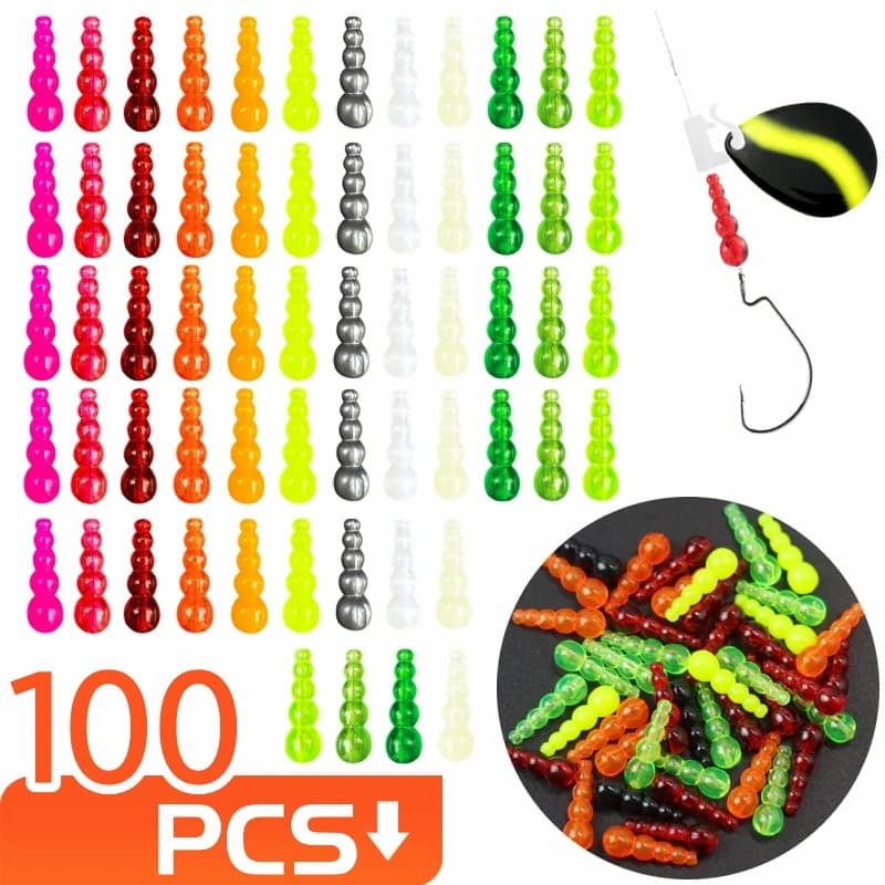 Perline da pesca impilate Perline da pesca Esche Attrezzatura per trota Walleye Pesce persico Spinner in linea Rig Forniture per la produzione di esche Accessori per la pesca