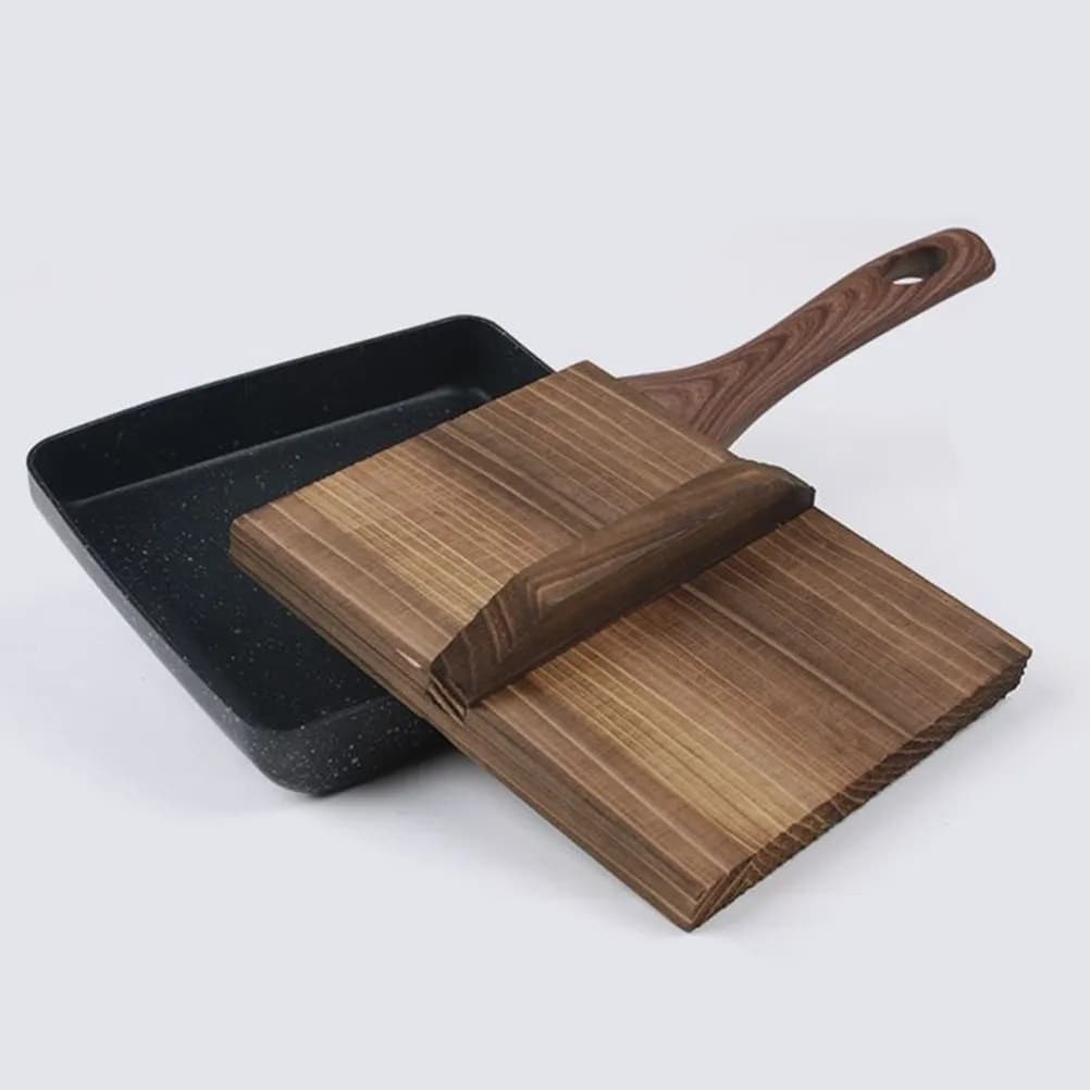 Wooden Pan Lid Kitchen Japanese Wooden Pot Cover Ergonomic Handle Anti-Overflow Frying Pan Lid Cooking Tray Serving Board