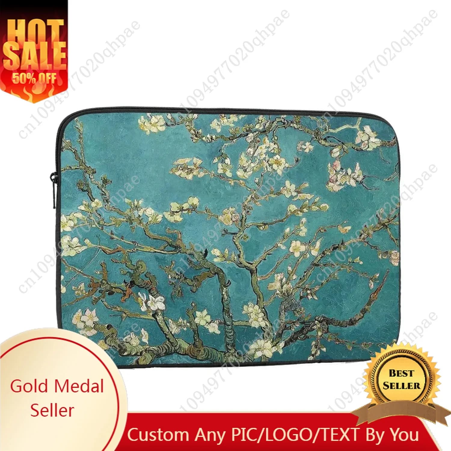 Custodia per laptop originale Van Gogh Art Restored Blooming Almond Tree 12 "13" 15 "17" Custodia per notebook Custodia antiurto