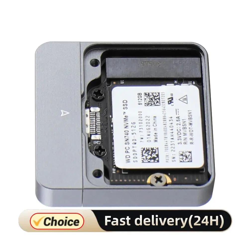 Custodia SSD M.2 NVMe 2230 Adattatore USB C 10 Gbps USB3.2 Gen2 Custodia esterna per M2 2230 NVMe SN740/SN530 520/PM991a/BG4/BC711