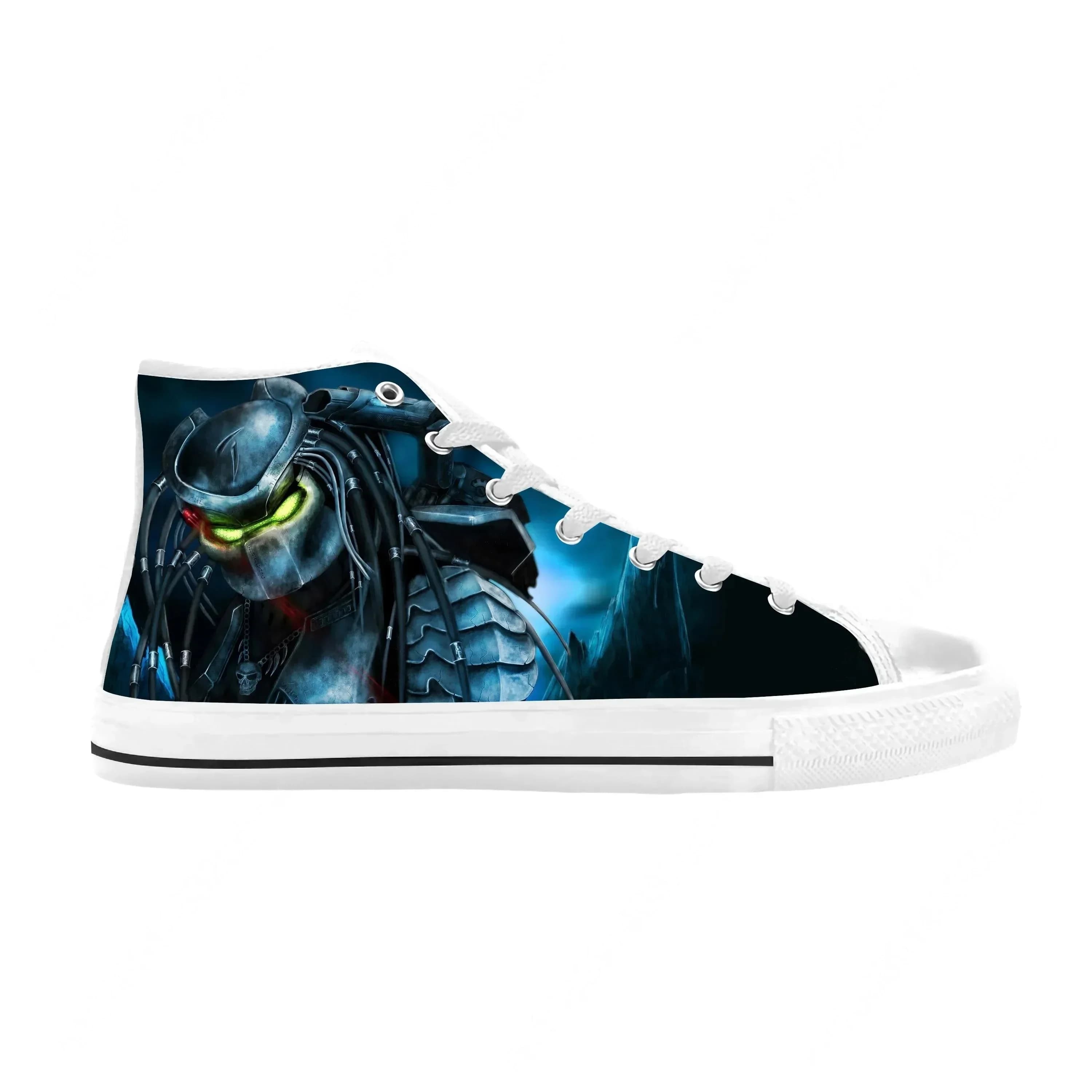 Scarpe Casual The Predator Alien Movie Horror Scary Predators, Sneakers Traspiranti Comode con Stampa 3D per Uomo e Donna