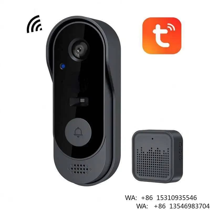 Videocitofono WiFi Impermeabile 480P HD con Campanello Intelligente e Telecamera, Alimentato a Batteria, Controllabile tramite App Tuya