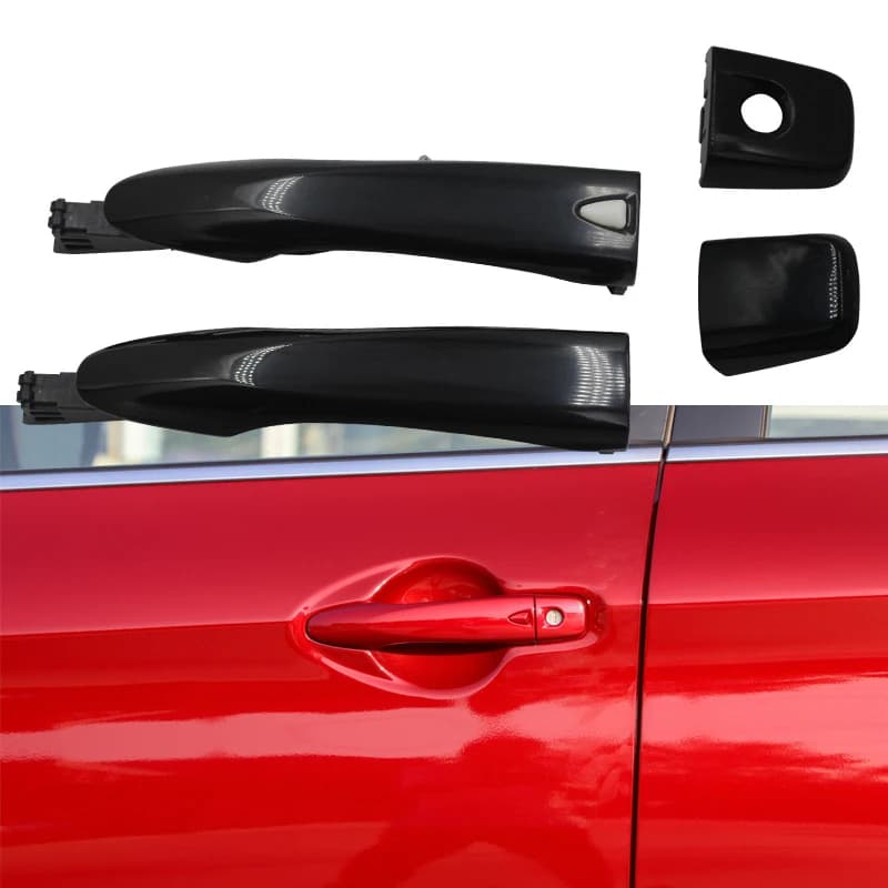 Tappo di copertura della serratura della maniglia dell'induttanza della porta esterna posteriore anteriore per Nissan Qashqai 2016 - 2022 maniglia della manopola della porta senza chiave esterna intelligente