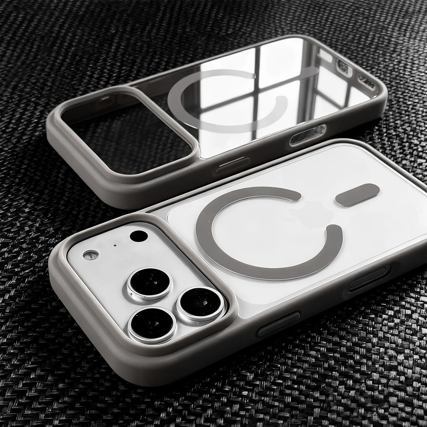 Luxury for Magsafe Wireless Charging Case for IPhone 17 Air 13 12 11 Pro Max 16 15 14 Plus Transparent Acrylic Protection Cover