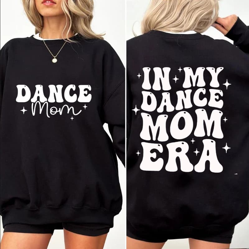 In My Dance Mom Era Felpa da donna Pullover Felpe a maniche lunghe in cotone per donna Felpa con cappuccio Dace Mom Squad oversize