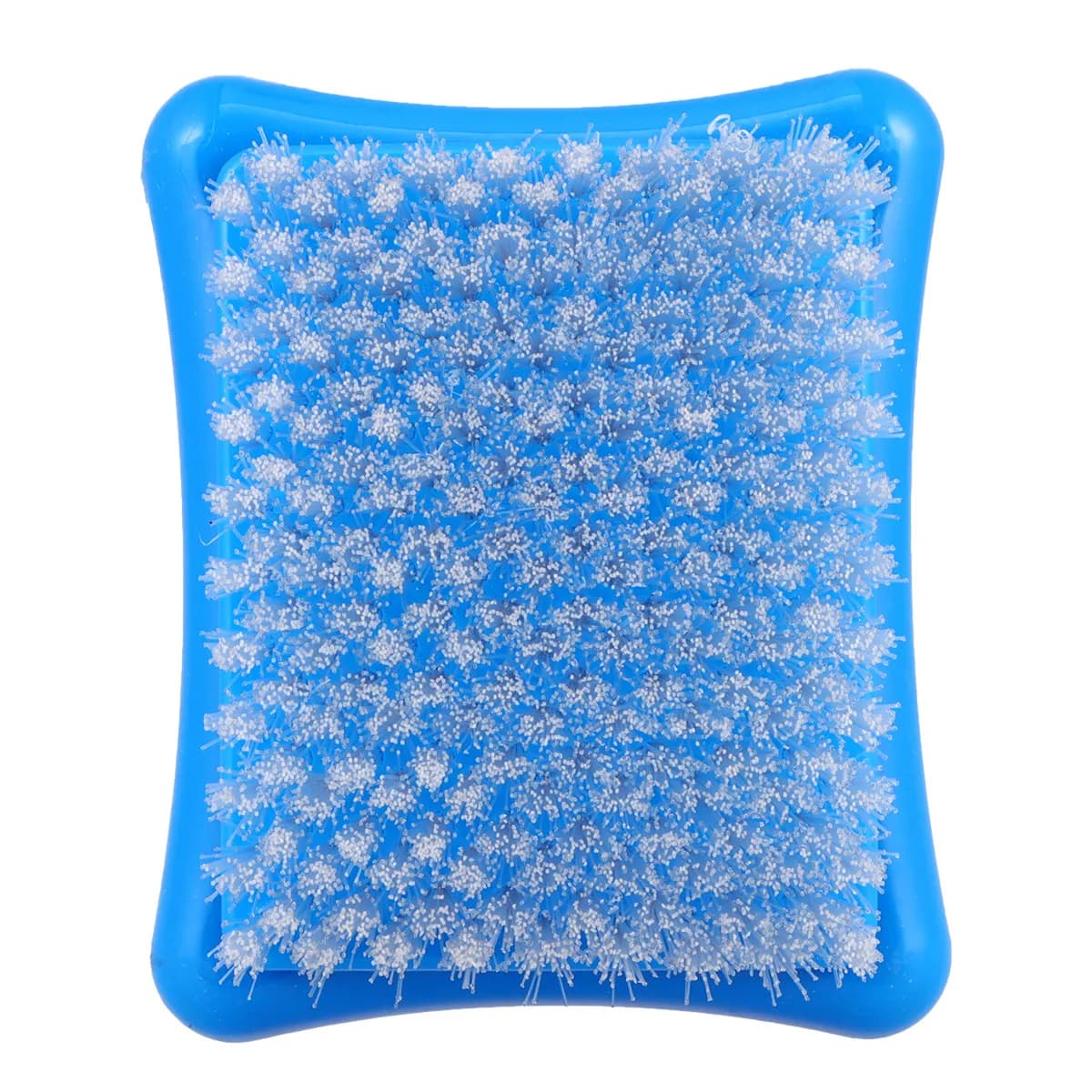 1 Pezzo Spazzola con Base in Feltro di Lana e Manico in Plastica Premium per Lucidatura Scarpe, Strumento Portatile Leggero per la Pulizia dei Tessuti, Blu Cielo