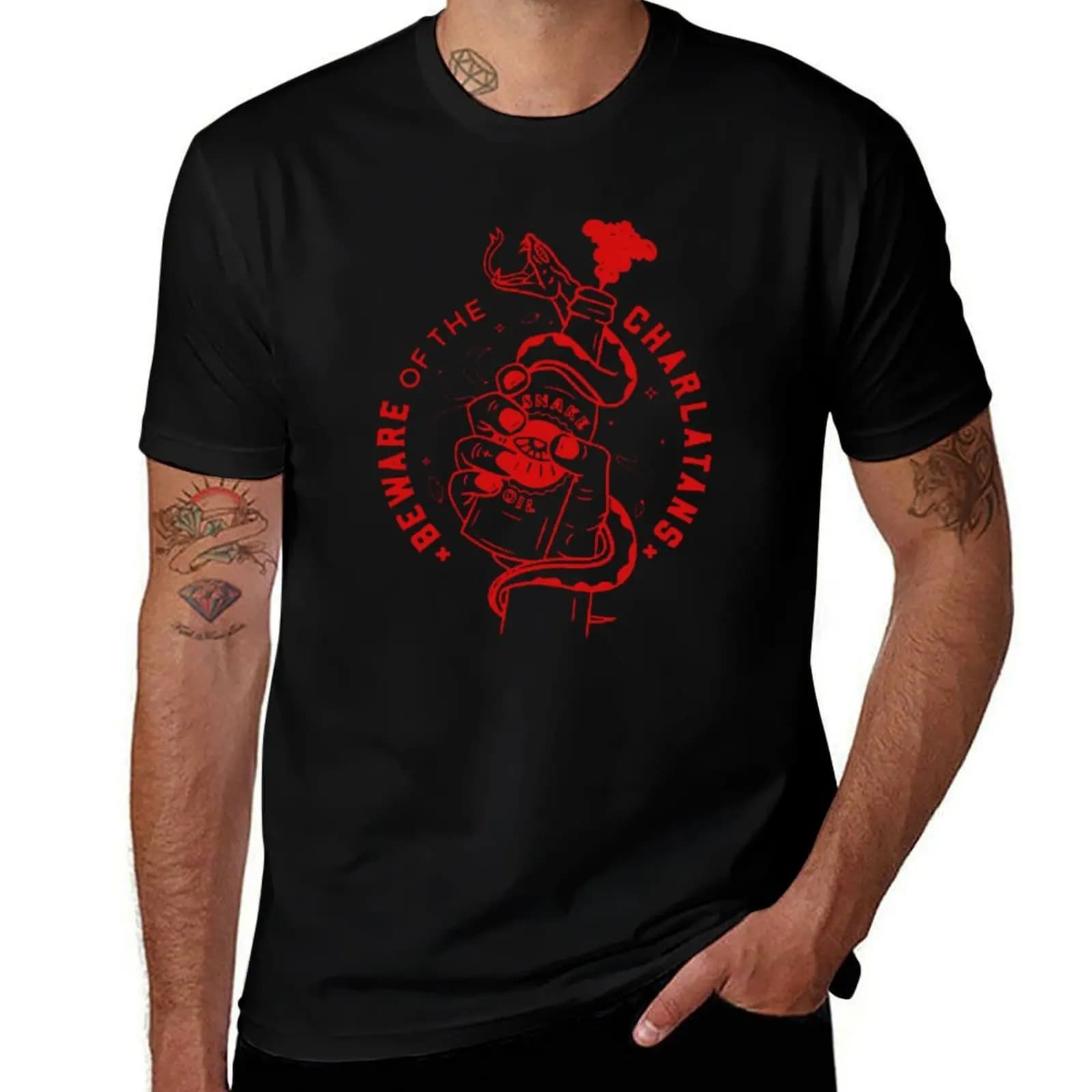 Jaws of Death T-Shirt Breathable Sportswear T-Shirt for Men