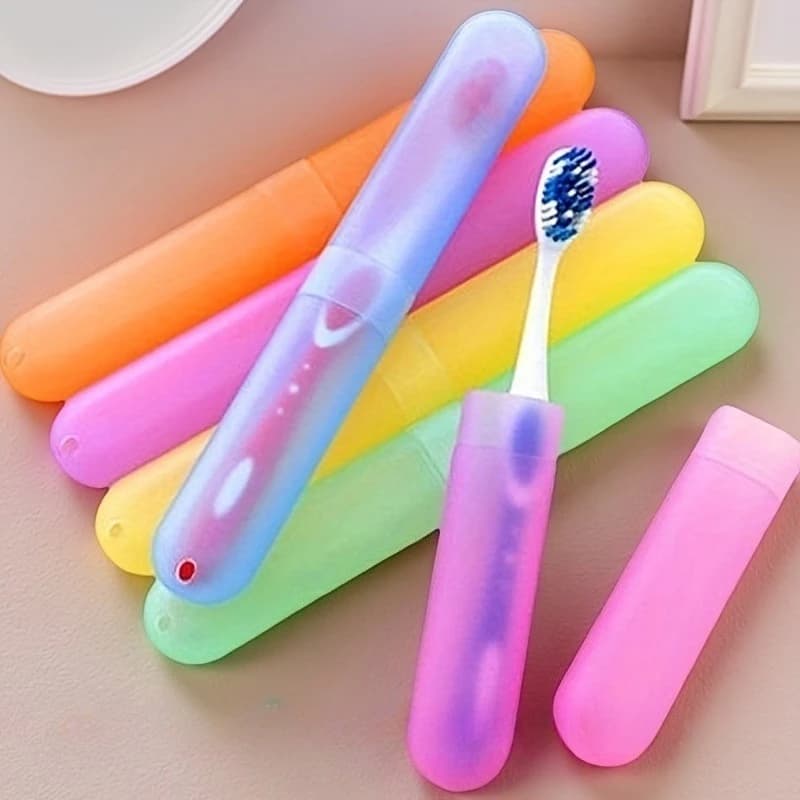 Confezione da 10 Custodie Portatili per Spazzolini da Denti, Scatola Contenitore per Viaggi, Escursioni e Campeggio, Custodia Protettiva per Spazzolino