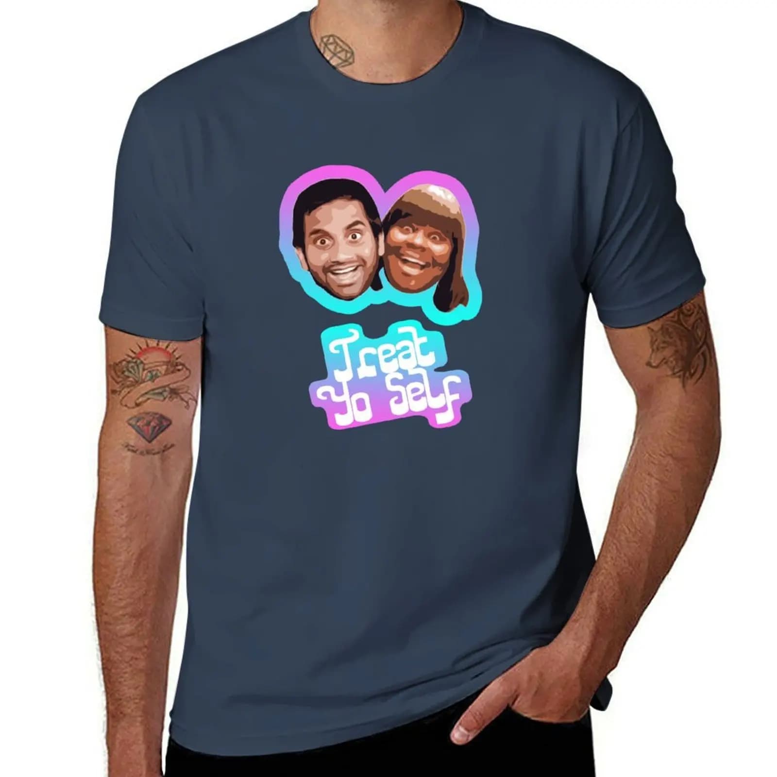 T-shirt Treat Yo Self, maglietta sportiva a maniche corte Dry Fit