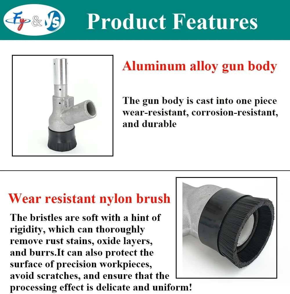 Dust Free Recycle Sandblasting Gun Equipped With Brush Vacuum Blast Nozzle For Environmental Protection Sandblasting Equipment