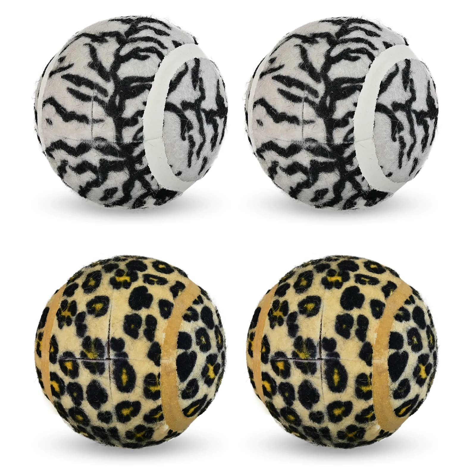 Palline da tennis colorate da 4 pezzi con borsa in rete per un facile trasporto, palline Walker robuste, struttura durevole per un movimento fluido