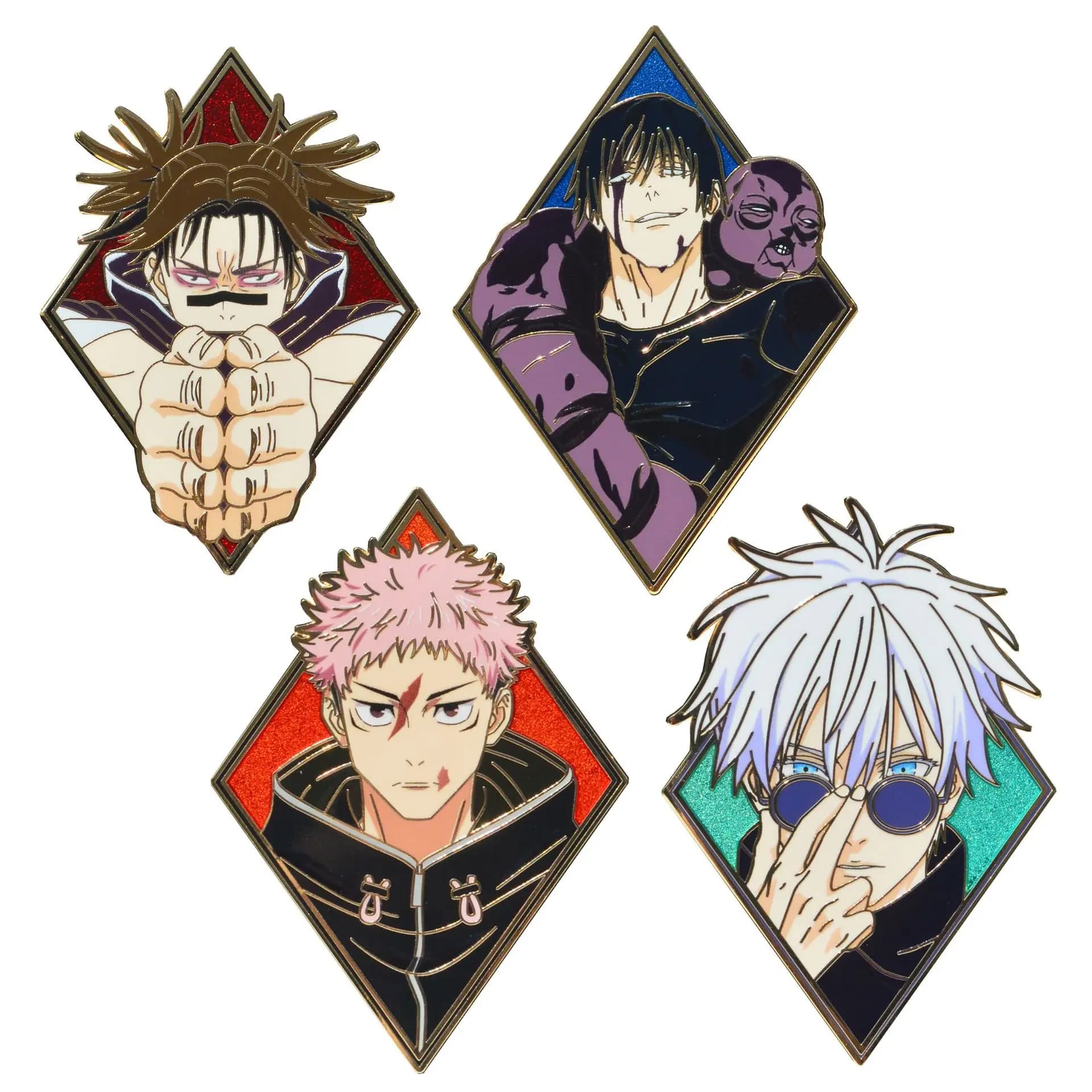 Anime for Jujutsu Kaisen Enamel Badges Pins Kawaii Pendant Anime Brooches for Backpack Clothing Lapel Cosplay Toy