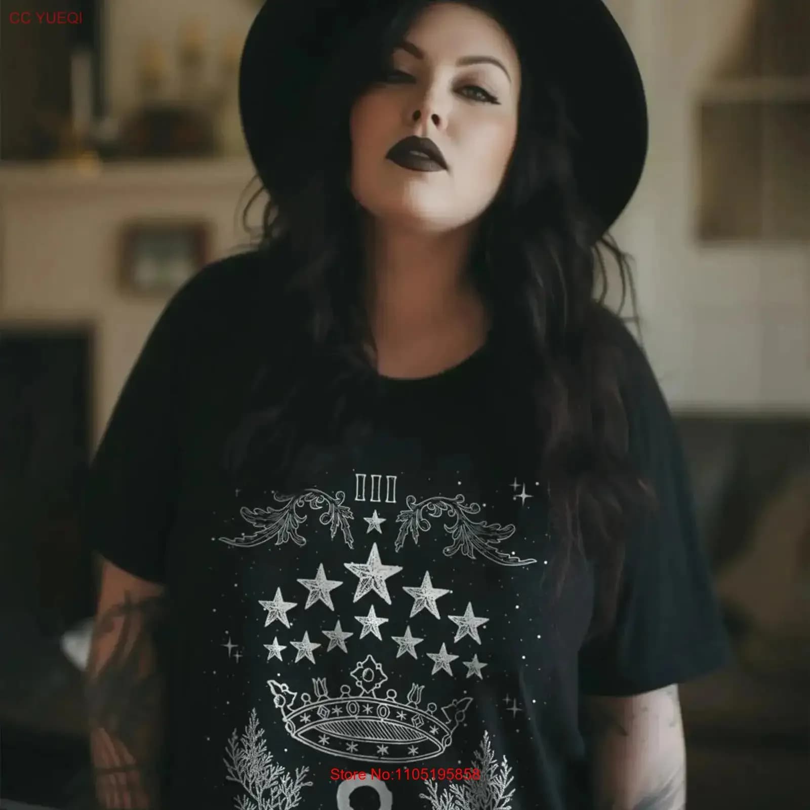 The Empress Tarot Card T Shirt vintage Abiti firmati lavati streetwear Unisex Comodo grafico traspirante