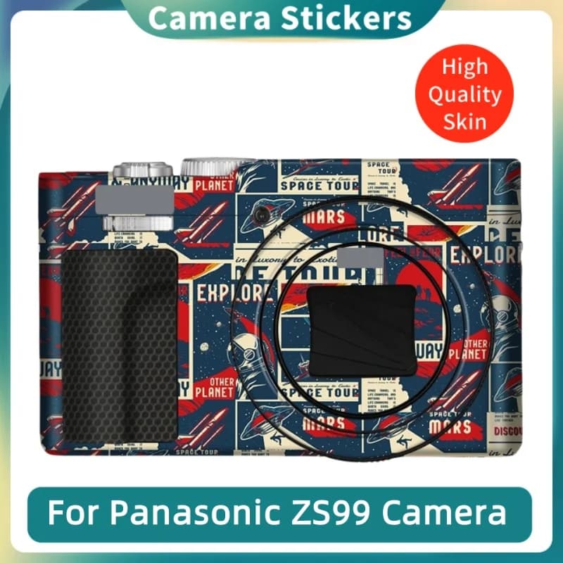 Decal Skin for Lumix ZS 99 Camera Sticker ZS99 Anti-Scratch Wrap Cover Film for Panasonic DC-ZS99 Camera Protector Skin