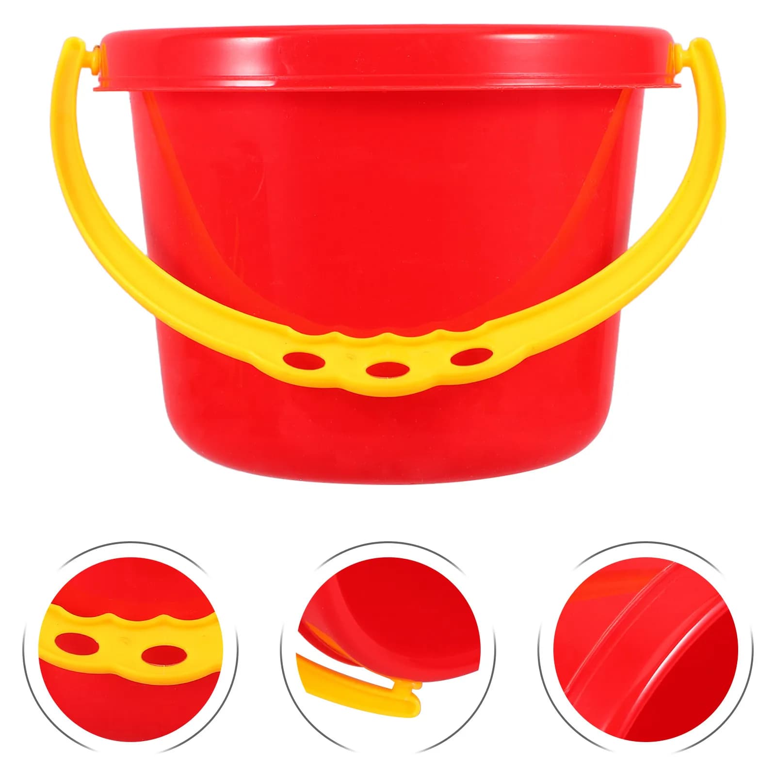 Set di 4 Secchielli da Spiaggia in Plastica per Bambini, Attrezzi per Giochi d'Acqua all'Aperto, Set Creativo per Costruzioni che Promuove l'Immaginazione e le Abilità Sociali