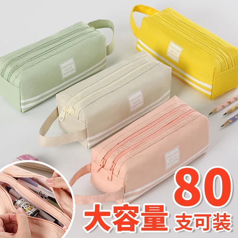 Large Capacity Pencil Case Kawaii Stationery Organizer School Office Supplies Back To School Pencil Boxes for Girls Boy