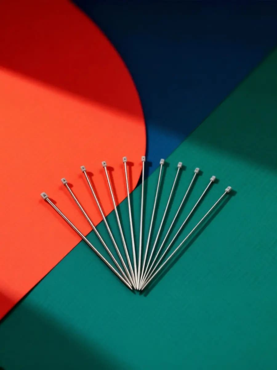 22 Pcs Wool Needles Tools Stainless Steel Crochet Hooks Sweater Silver Knitting