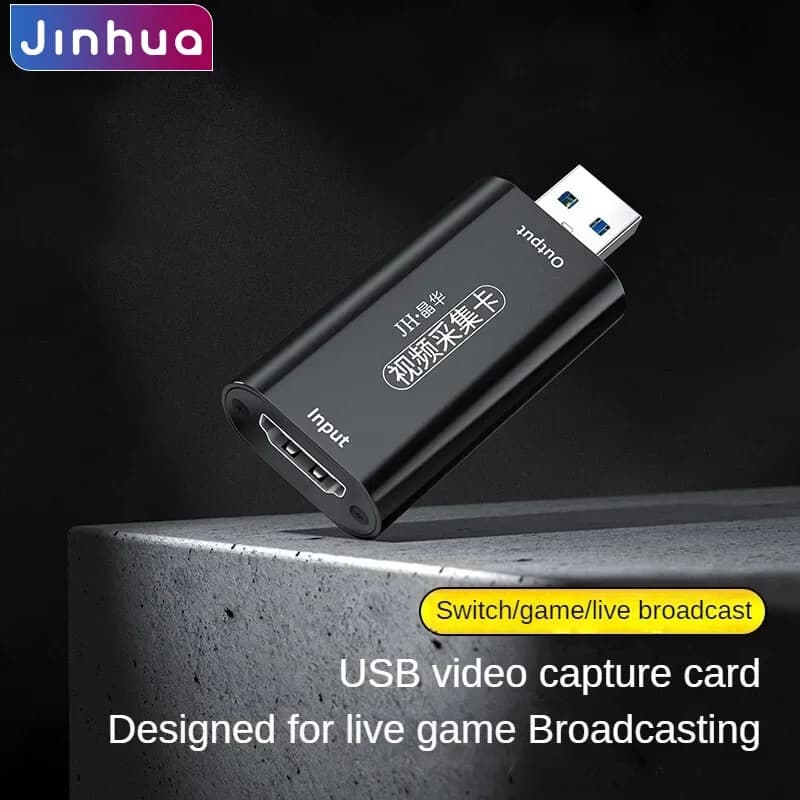 Scheda di acquisizione video da HDMI a USB, Registratore HD 1080P per PS4/Switch/Xbox Live Streaming, Supporto Multi-OS