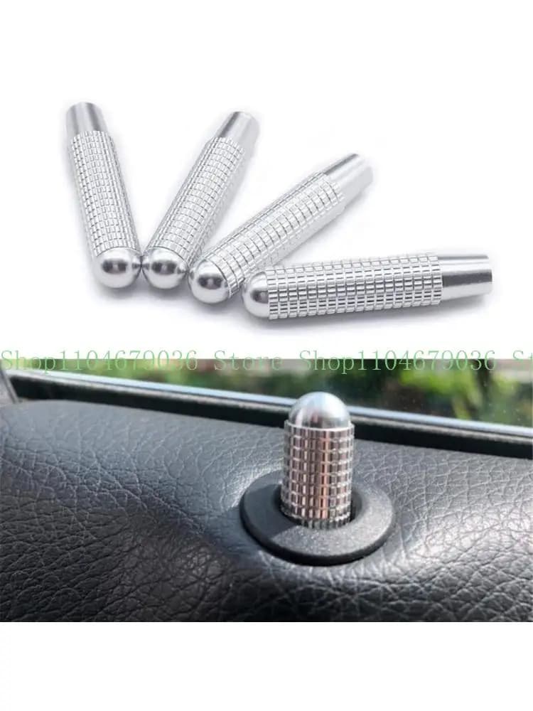 652F Car Door Lock Knob 4pcs Interior Door Lock Pin Knob Cover for W205 GLC-GLE W213