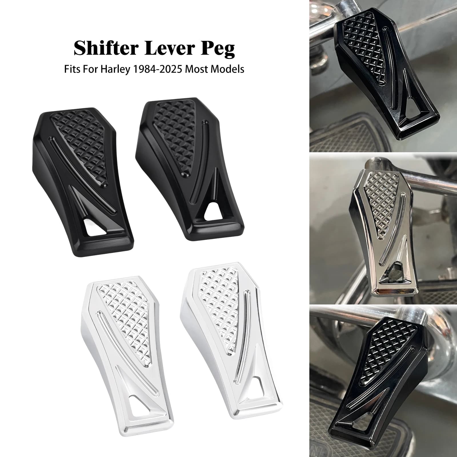Moto Leva Del Cambio Shifter Peg Per Harley Touring Softail Sportster Dyna Road King Fat Boy Breakout Low Rider 84-2025