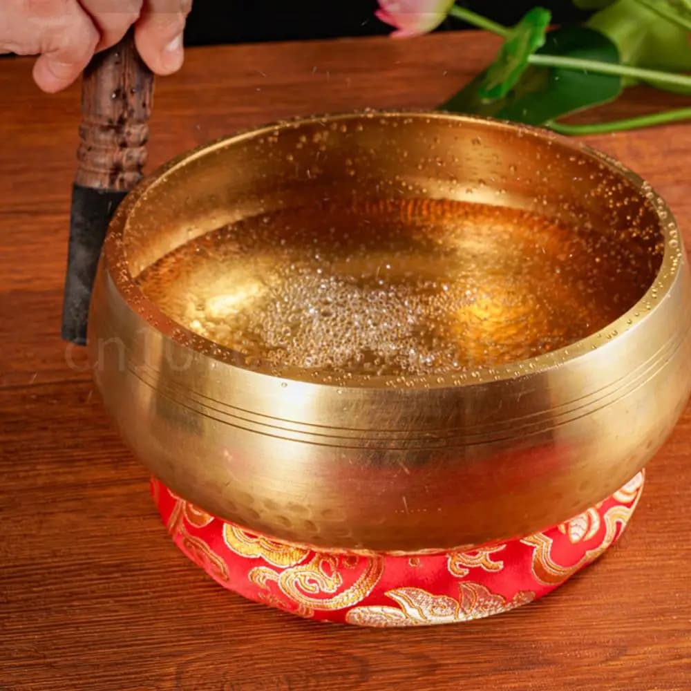 Tibetan Singing Bowl Set Unique Gift for Yoga Meditation Chanting Bowl Relaxation Healing Mindfulness Stress Relief Music Bowl