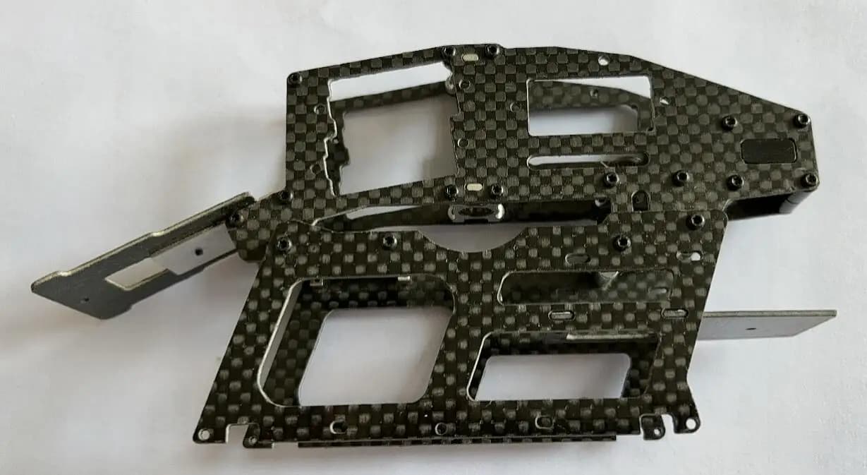 Parti per Elicottero RC T-REX 250: Telaio/Struttura Inferiore/Alloggiamento Rotore in Metallo/Supporto Bilanciere Flybar Tarot Align Turnigy Devil H25051