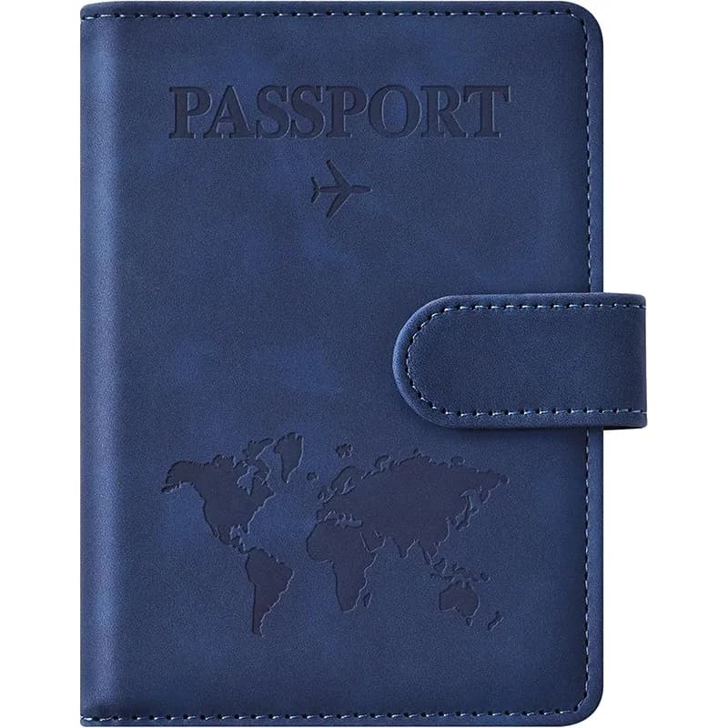Porta Passaporto con Blocco RFID, Accessorio da Viaggio Essenziale per Uomini e Donne
