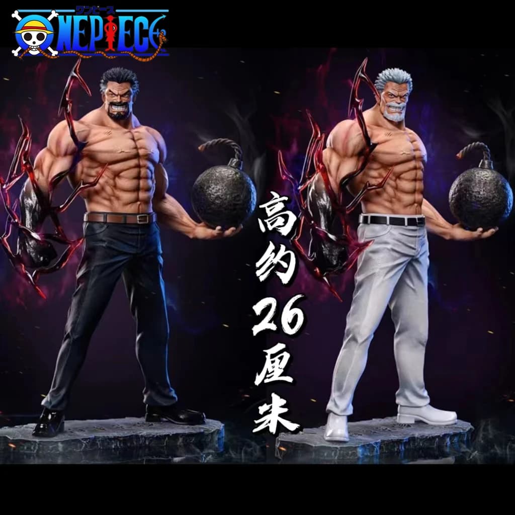 26 centimetri Anime One Piece Figure Scimmia D Garp Standing Postura GK Scultura Scena Action Figurine PVC Ornamento Giocattolo Regalo Modello Decor