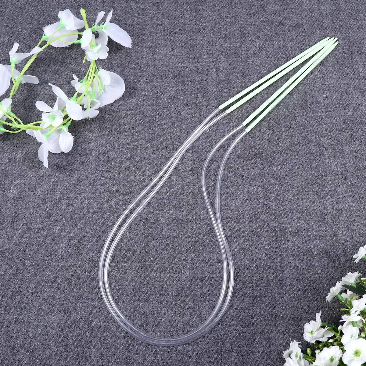 Set di 12 Ferri Circolari Colorati da 80 Cm, 12 Misure da 3,5 mm a 12,0 mm, Stile Tubolare, Leggeri e Comodi