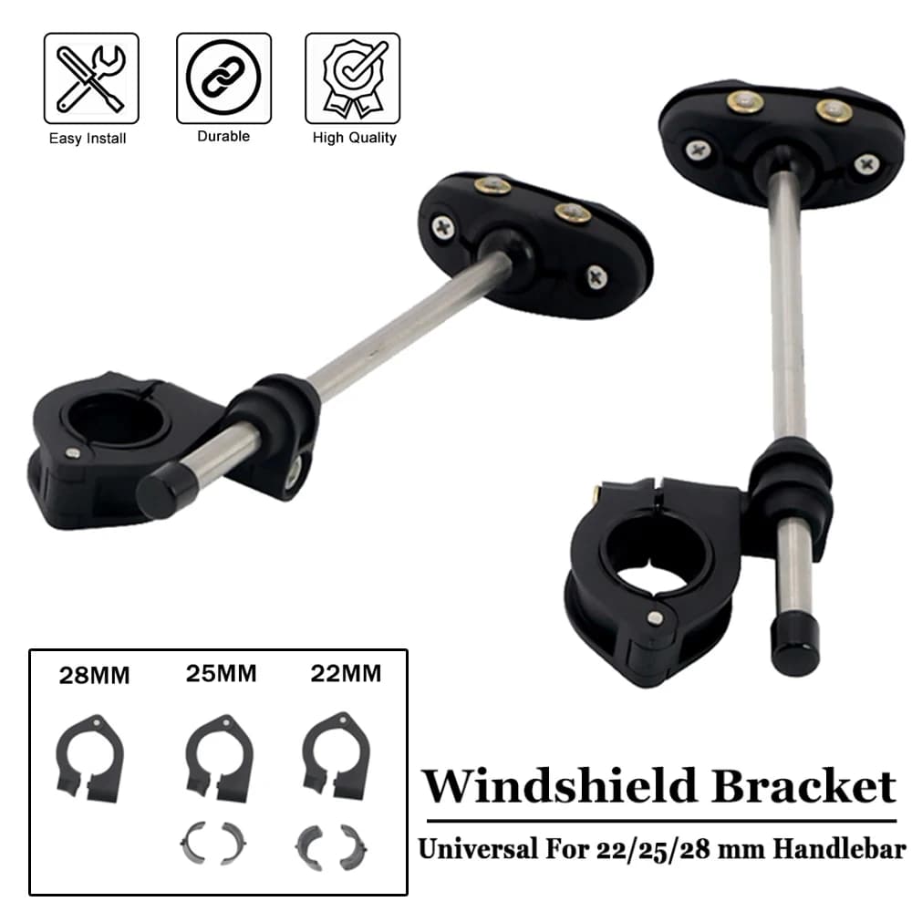 Kit di montaggio per parabrezza regolabile Staffa per parabrezza universale per moto con manubrio 22MM 25MM 28MM per F800R per CB1300
