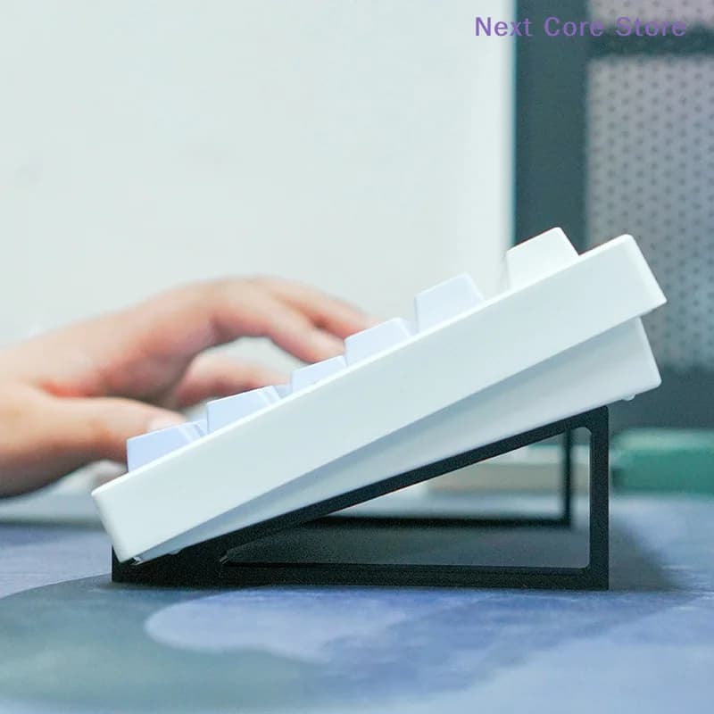 Supporto Rialzato per Tastiera Portatile, Angolo Ergonomico per Tastiera, Supporto per Monitor, Digitazione Confortevole