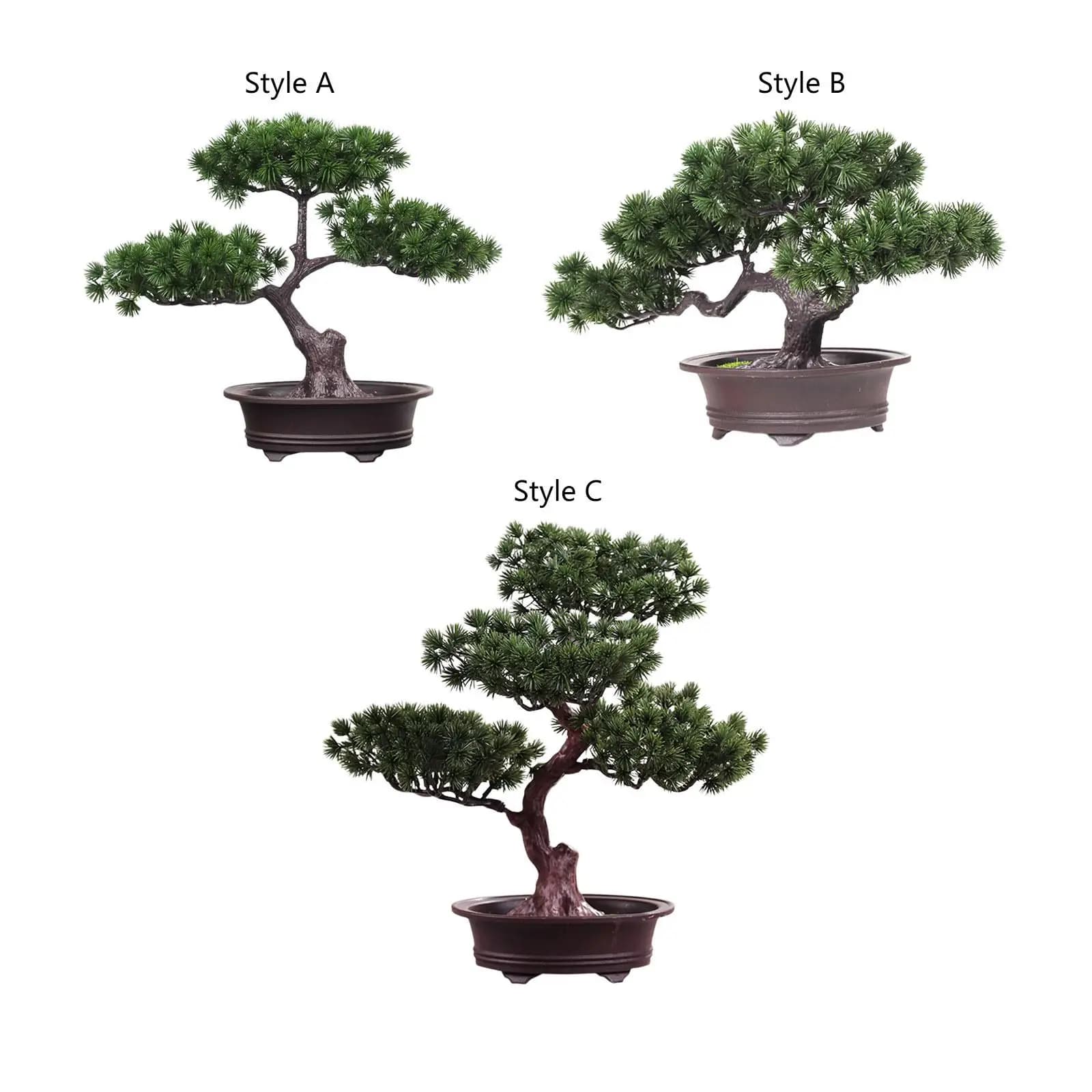 Artificial Green Plant Pot Tree Simulation Display Durable Multi-functional Desktop Display For Terrace Daverage