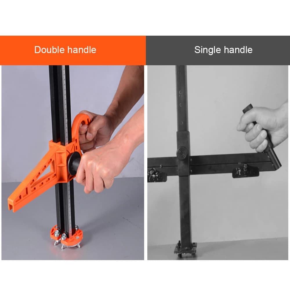 Taglierina Manuale per Cartongesso, Strumento di Taglio di Precisione Portatile per Cartongesso, a Spinta Manuale con Doppia Lama e 4 Cuscinetti, Taglio 20-600mm