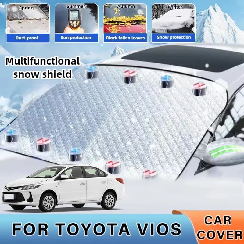 Copertura per parabrezza parasole per auto addensata ora con 5/9 magneti Protezione UV Anti snowboard Luce solare per TOYOTA VIOS