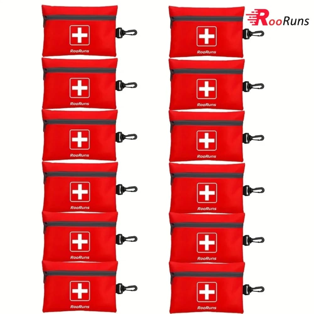 Kit di Pronto Soccorso Compatto, Set di Emergenza per Esterni, Borsa Medica Impermeabile per Viaggi, Ciclismo, Escursionismo, Campeggio, Auto, Moto