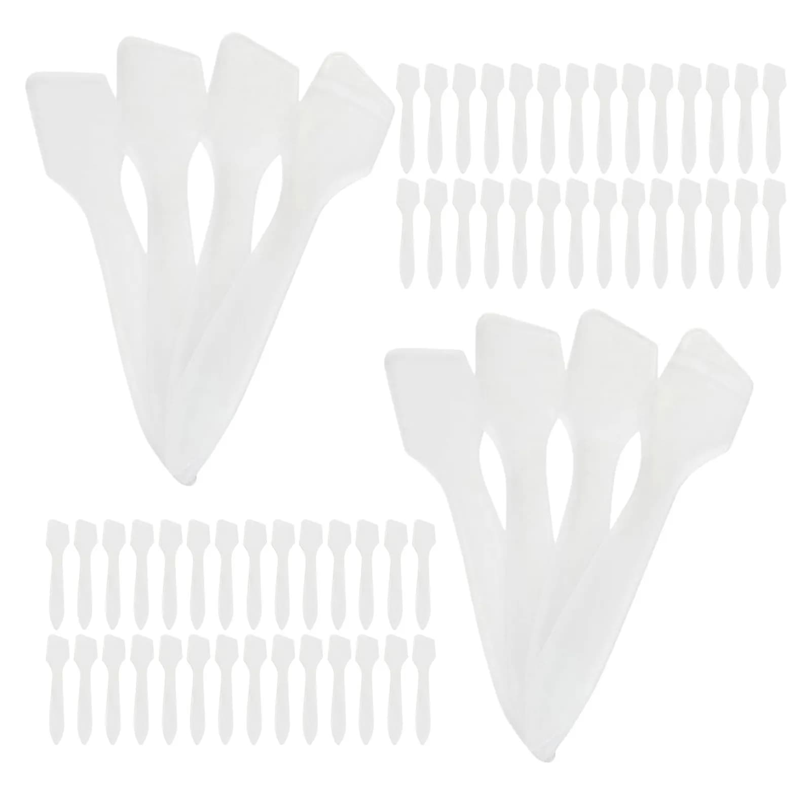 400 Pezzi Spatole Trasparenti in Plastica per Skincare, Applicatore per Maschere Viso, Delicato sulla Pelle Delicata, Facile da Pulire, Versatile per Trattamenti Facciali