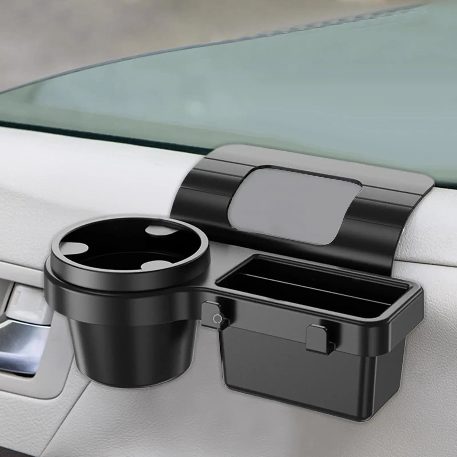 Organizer per Portiera Auto con Portabicchieri, Tasca Laterale per Auto, Contenitore per Finestrino, Portaoggetti Sospeso