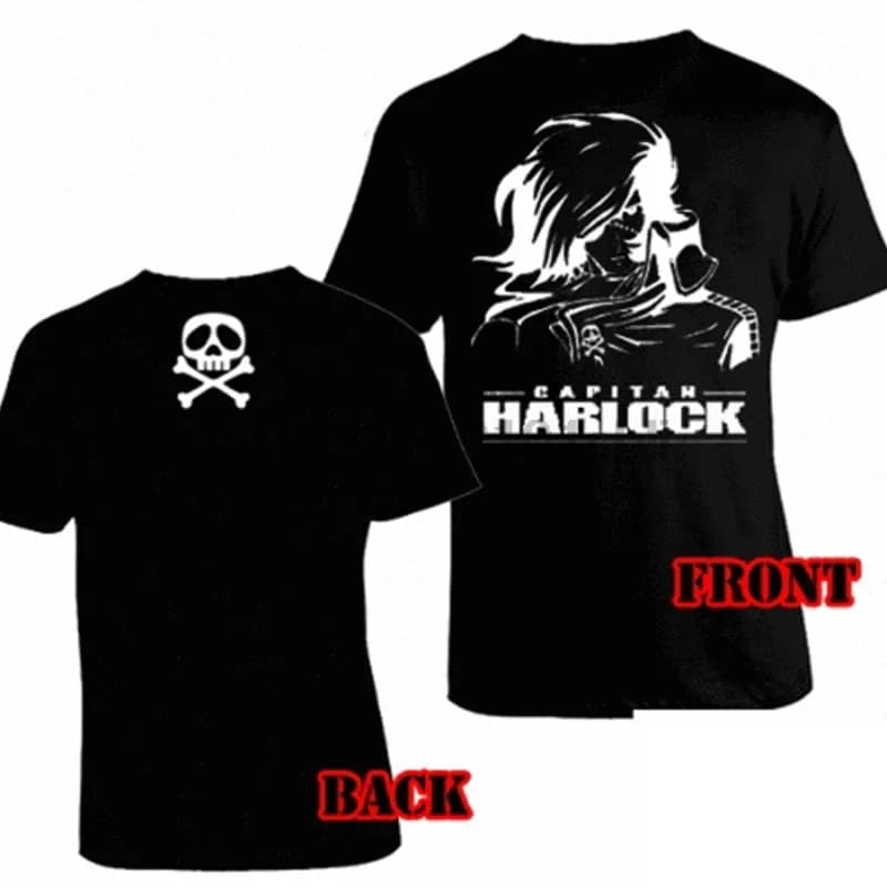 2025 T-shirt grafica da uomo Capitano Capitano Harlock Spazio Pirata T-shirt Maglia Arcadia Unisex nuova moda divertente T-shirt Y2k top