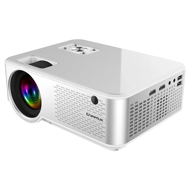 Cheerlux C9 Proiettore intelligente Mini 4K 1080P Full HD Wi-Fi Wireless BT Presentazioni per ufficio portatili Proiettore Home Cinema Theater