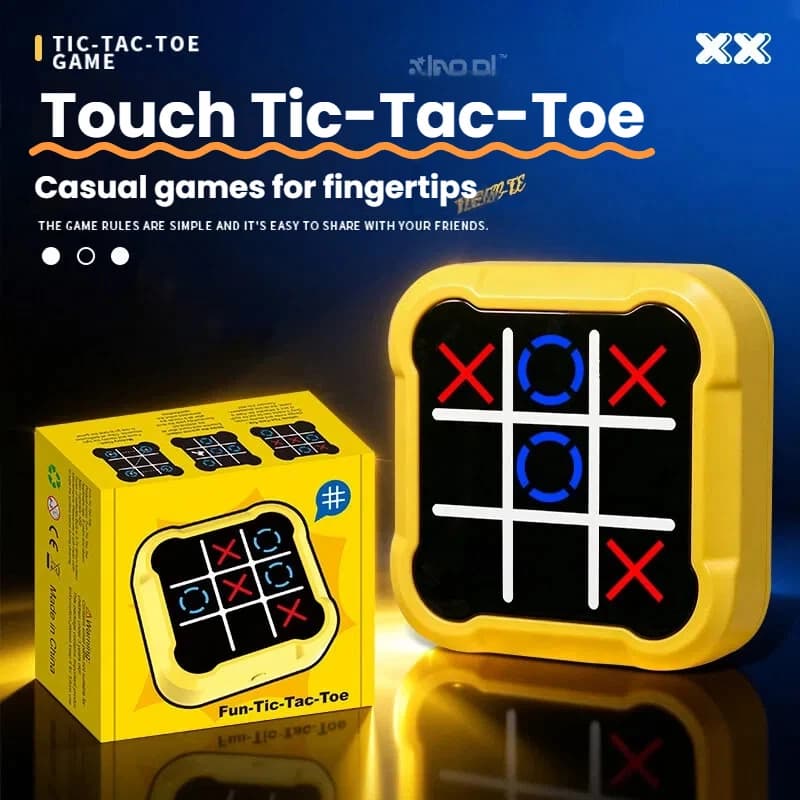 Multifunctional Electronic Tic-Tac-Toe Board Games Montessori Puzzle Table Game Chess Set Portable For Adults Kids