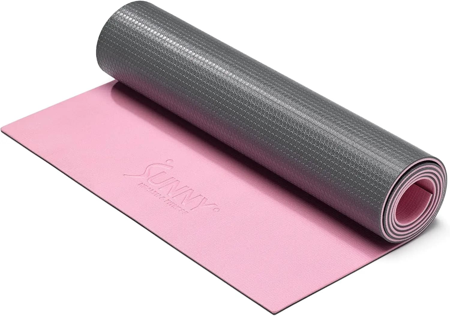 Non-slip yoga mat: durable, lightweight, padded for yoga, pilates, stretching | Different sizes and colors