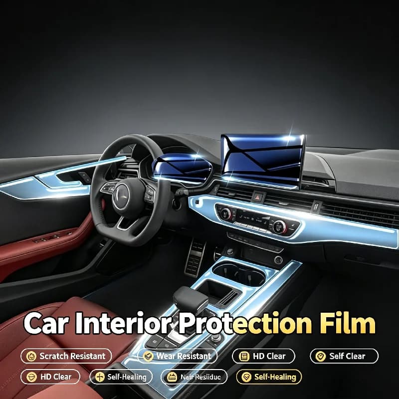 For 2024 Audi A4L interior protective film center console screen protector decorative accessories modification supplies