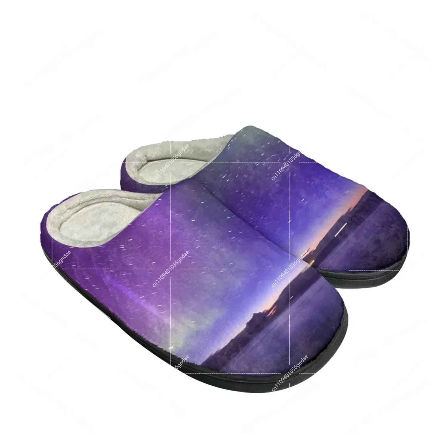 Pantofole in cotone Northern Lights Home da uomo e da donna, in peluche, per camera da letto, casual, calde, termiche, da interno, personalizzabili