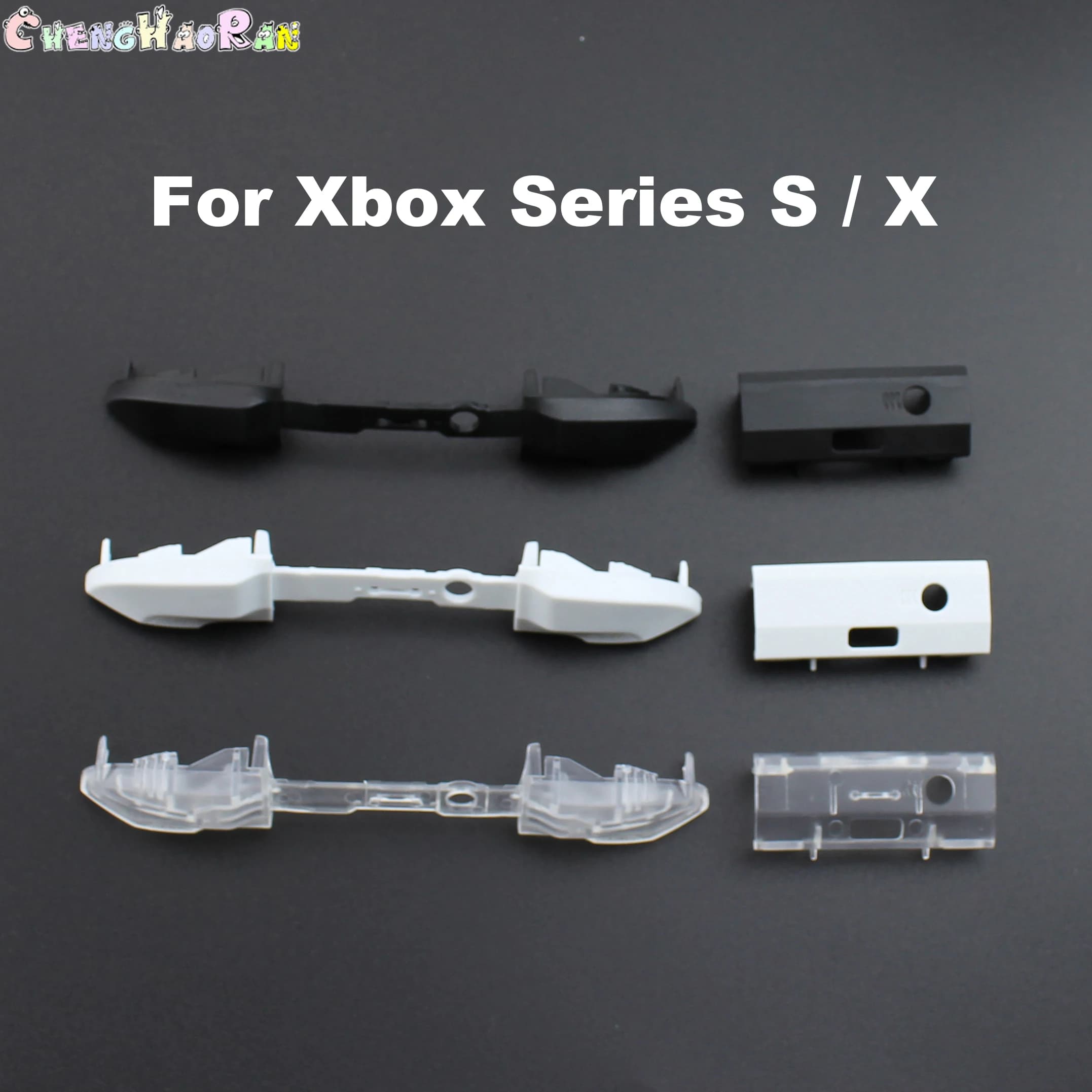 1Set Per XBox Serie XS Controller RB LB Paraurti Trigger Pulsante Mod Kit Supporto Barra Centrale di Ricambio Serie X/S Parti di Riparazione