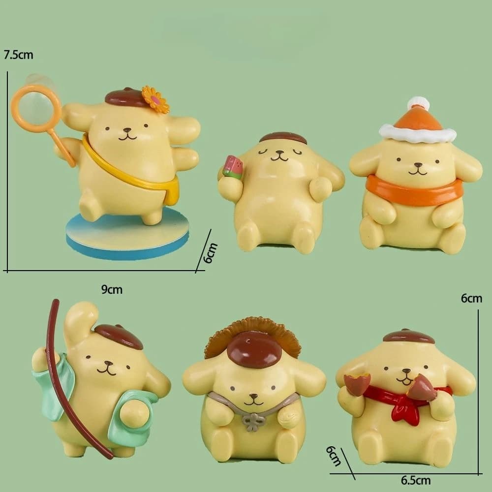 NOVITÀ ASSOLUTA! Sanrio Anime Action Figure Pom Pom Purin Serie Quattro Stagioni - Blind Box, Busta a Sorpresa, Modelli da Collezione, Giocattoli, Regali