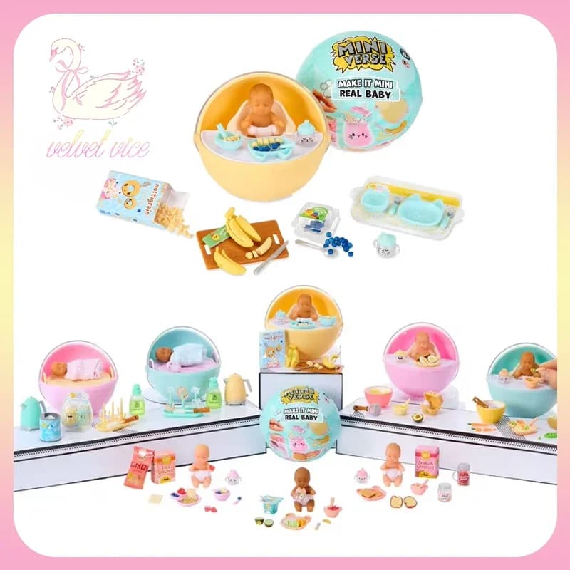 New Original MGA Miniverse Make it Mini Surprise Blind Ball, Mini Royal Doll, DIY Decorative Toy, Mini Kitchen Set, Birthday Gift