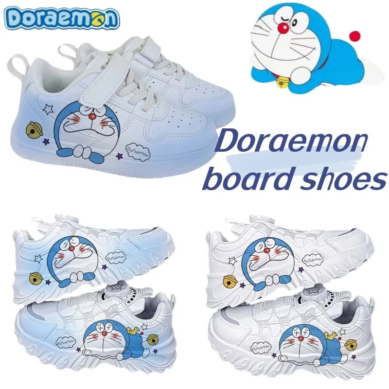 Nuovi periferiche anime Doraemon cartoni animati creativi stampa carina studente per il tempo libero all'aperto cinturino in velcro piatto scarpe da tavolo versatili regalo