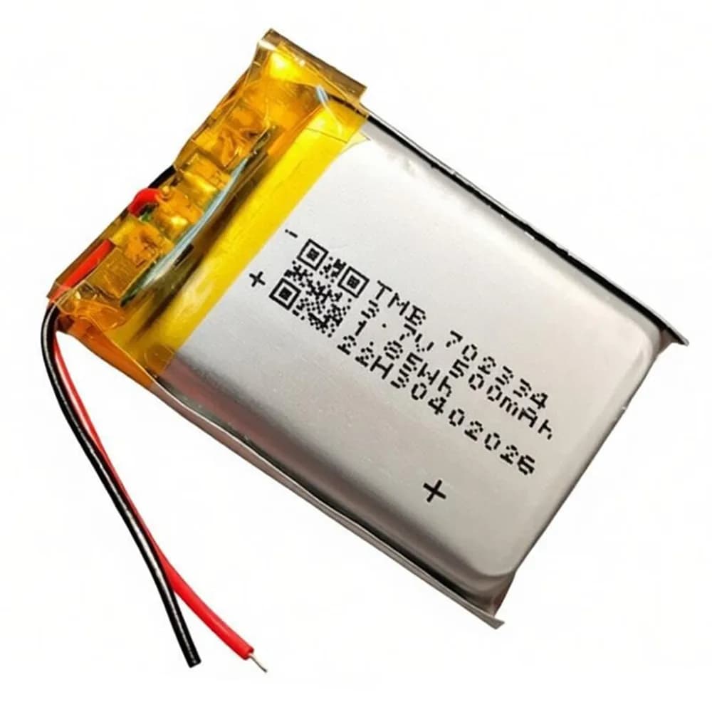 702334 702535 3.7V 500mAh Polymer Lithium Rechargeable Battery For Gaming Mouse GPS Headset Headphone Smart Watch Car Tachograph