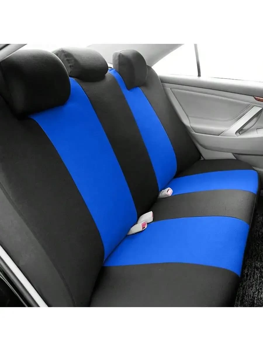 Universal Car Seat Covers Polyester Fabric Airbag Compatible 4pcs Or 9pcs Set